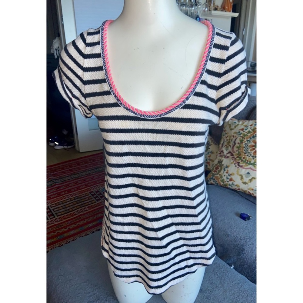Akemi + Kin, Anthropologie, Sht-slv Multi-color Top, Sz S
